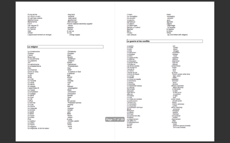 French Leaving Cert A1 Vocabulary for Higher Level