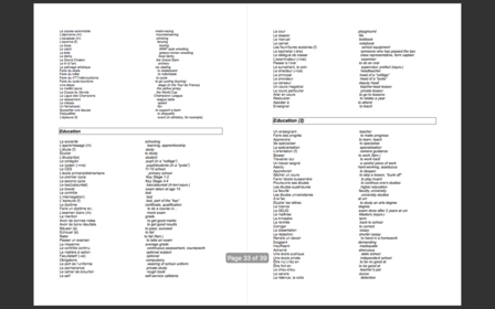 French Leaving Cert A1 Vocabulary for Higher Level
