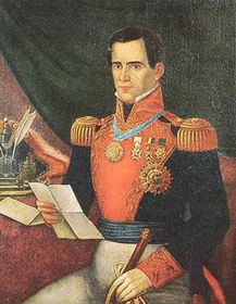 Fin del Primer Imperio Mexicano.