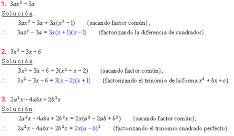 DESCOMPONER EN TRES FACTORES