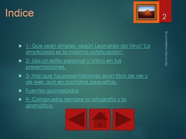 Reglas para crear una presentación de diapositivas exitosa