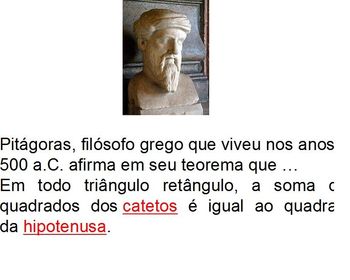 TEOREMA DE PITÁGORAS