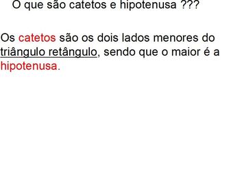 TEOREMA DE PITÁGORAS