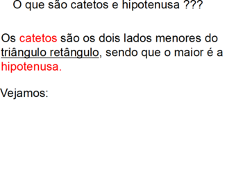 TEOREMA DE PITÁGORAS