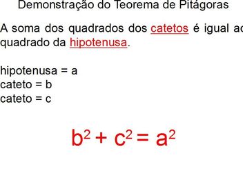 TEOREMA DE PITÁGORAS