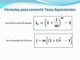 CONCEPTO TASAS EQUIVALENTE
