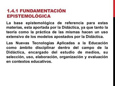 La Tecnología Educativa en el marco de la Didáctica