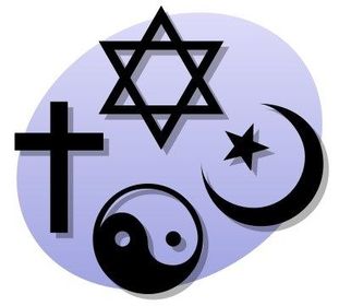 Algunos símbolos de religiones.