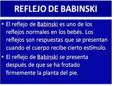 reflejo de babinsky
