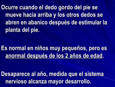 reflejo de babinsky
