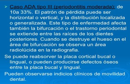 Presentación " EPIDEMIOLOGÍA DE LA ENFERMEDAD PERIODONTAL. "