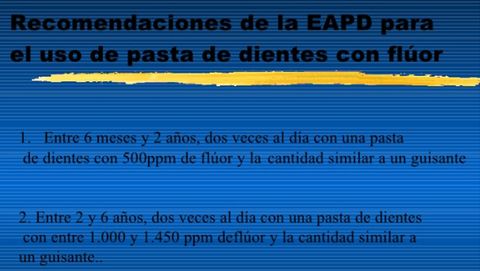 Presentación: Fluoruros y salud bucal