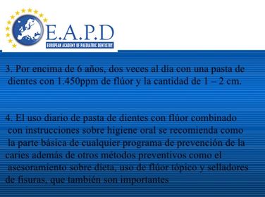 Presentación: Fluoruros y salud bucal