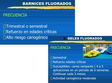 Presentación: Fluoruros y salud bucal