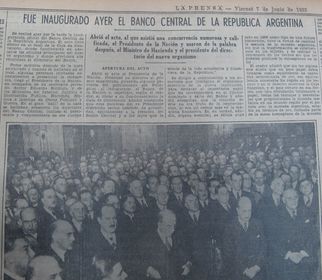 Los inicios del Banco Central