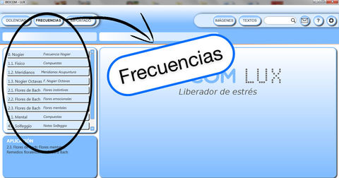 Ahora conoceremos el boton Frecuencias
