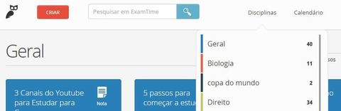 2. Organize suas Disciplinas
